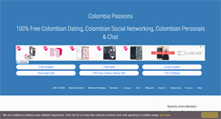 Desktop Screenshot of colombiapassions.com